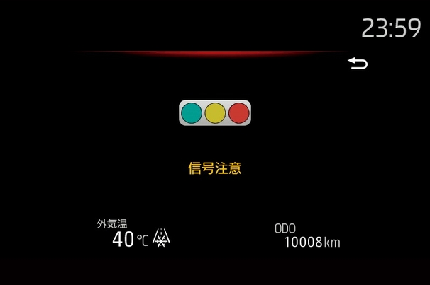 路車間通信システム 画面表示