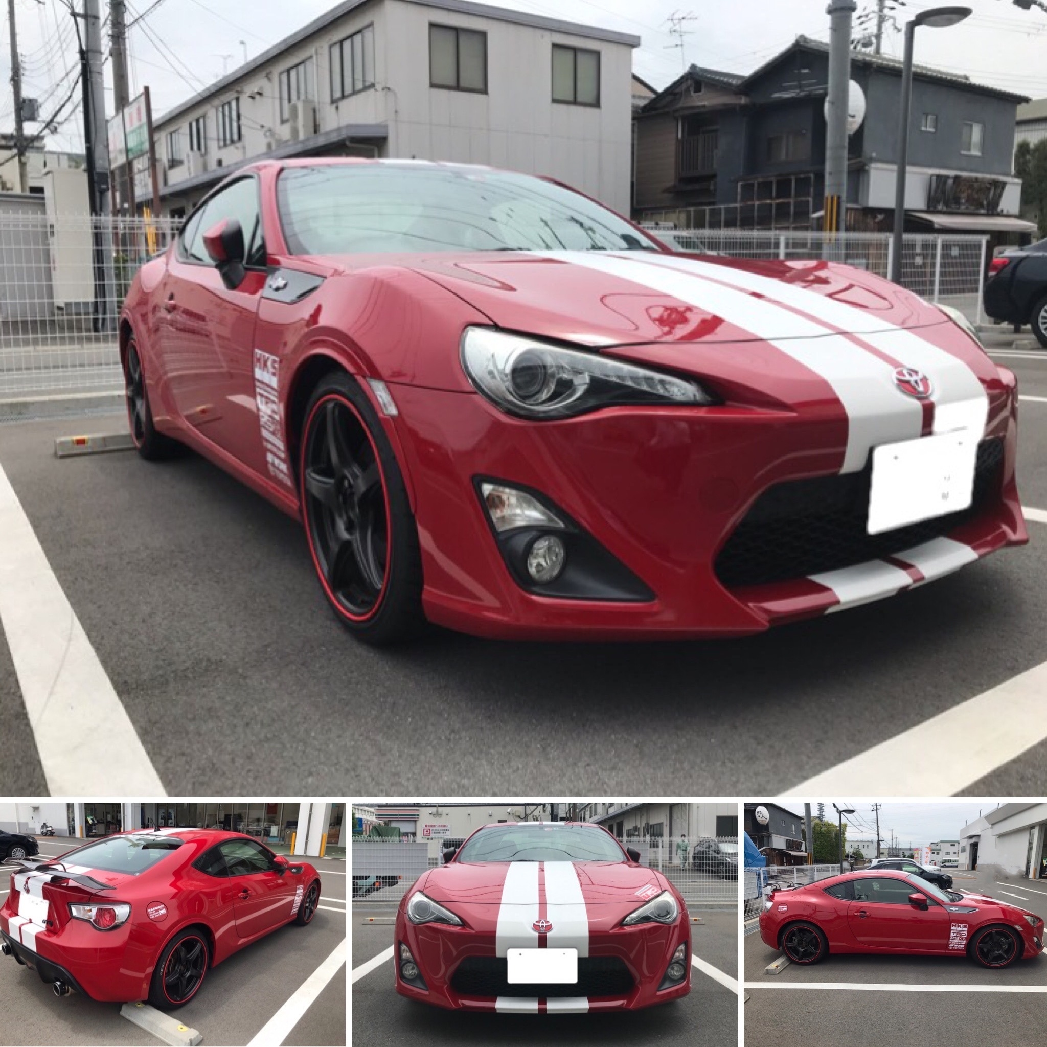 セット送料無料 86(ZN6) サイドスカートホワイト TRD/toyota/トヨタ