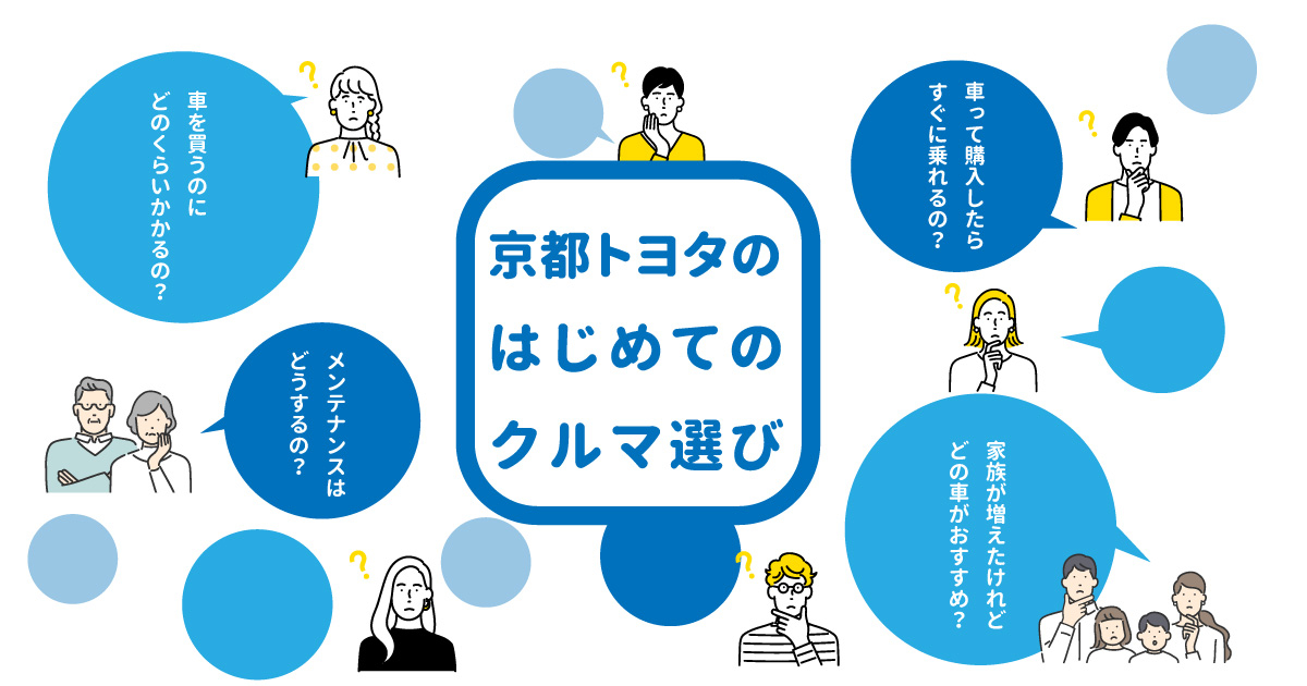 はじめての車選び  京都トヨタ自動車株式会社