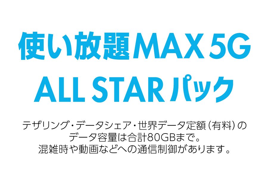 使い放題MAX 5G ALL STARパック